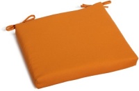 Strathwood Brook Dining Chair Polyester Cushion, Solid Tangerine Strathwood Brook Dining Chair Polyester Cushion, Solid Tangerine
