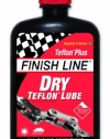 Finish Line DRY Teflon Bicycle Chain Lube, 4-Ounce Drip Squeeze Bottle