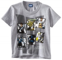 Star Wars Boys 2-7 Clone Wars Star Six T-Shirt, Heather Grey, Medium (5/6) Star Wars Boys 2-7 Clone Wars Star Six T-Shirt, Heather Grey, Medium (5/6)