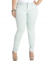 Land a super-cute look with Celebrity Pink Jeans' plus size colored skinnies-- they're so on-trend!