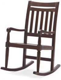 Strathwood Redonda Hardwood Rocking Chair, Dark Brown Strathwood Redonda Hardwood Rocking Chair, Dark Brown