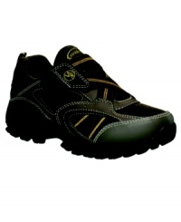 Durable construction on these Clayton sneakers from Stride Rite make them perfect for outdoors exploration. Durable construction on these Clayton sneakers from Stride Rite make them perfect for outdoors exploration.