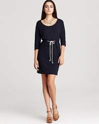 The ultimate in casual chic, this Velvet by Graham & Spencer dress features a rope tie at the waist for a nautical edge. The ultimate in casual chic, this Velvet by Graham & Spencer dress features a rope tie at the waist for a nautical edge.