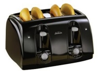 Sunbeam 3911 4-Slice Wide Slot Toaster, Black Sunbeam 3911 4-Slice Wide Slot Toaster, Black