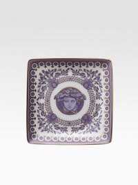 Inspired by the distinguished style of the French Royal Court of Louis XIV, this porcelain canape dish features the kind of elegance that could only come from the House of Versace. From the Le Grand Divertissement CollectionPorcelain4¾ squareHand washMade in Germany Inspired by the distinguished style of the French Royal Court of Louis XIV, this porcelain canape dish features the kind of elegance that could only come from the House of Versace. From the Le Grand Divertissement CollectionPorcelain4¾ squareHand washMade in Germany