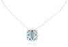 Judith Jack Turq Matrix Sterling Silver, Turquoise and Swarovski Marcasite Caged Pendant Necklace