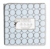 SwaddleDesigns Ultimate Receiving Blanket, Mod Circles, Pastel Blue with Brown