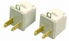 Coleman Cable 9901 3-Prong To 2-Prong Adapter, Grounding Outlet Converter, 2-Pack