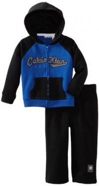 Calvin Klein Baby-boys Infant Hoodie With Pant, Black, 24 Months Calvin Klein Baby-boys Infant Hoodie With Pant, Black, 24 Months