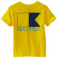 Nautica Sportswear Kids Boys 2-7 Short Sleeve Graphic Tee, Yellow, Large Nautica Sportswear Kids Boys 2-7 Short Sleeve Graphic Tee, Yellow, Large