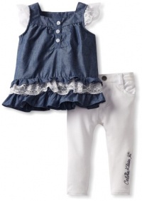 Calvin Klein Baby-Girls Infant Top with Pants Calvin Klein Baby-Girls Infant Top with Pants