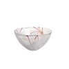 Kosta Boda 7015147 Medium Bowl, Contrast White and Red