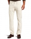 AG Adriano Goldschmied Men's Matchbox Slim Straight Twill Pant, Bone, 34