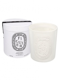 Diptyque teamed up with Virebent, a well-known porcelain manufacturer established in 1924, to make its indoor and outdoor scented candle. It chose earthenware for its rustic touch and hand-crafted look, and because it embodies and brings to life the brand emblematic oval. This Diptyque five-wick candle is made exclusively by hand, and recalls the warmth of fig wood, the freshness of its leaves and the milky sap. Burn time is approximately 150 hours.