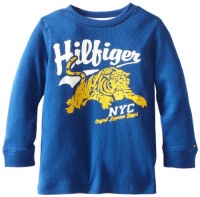 Tommy Hilfiger Boys 2-7 Long Sleeve Tovio Crew Shirt, Limoges Blue, 7 Regular Tommy Hilfiger Boys 2-7 Long Sleeve Tovio Crew Shirt, Limoges Blue, 7 Regular