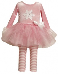 Bonnie Jean Girls 2-6X Snowflake Tutu Legging Set, Pink, 3T Bonnie Jean Girls 2-6X Snowflake Tutu Legging Set, Pink, 3T