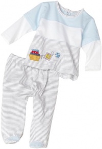 Absorba Baby-Boys Newborn 2-Piece Nautical Footed Pant Set Absorba Baby-Boys Newborn 2-Piece Nautical Footed Pant Set