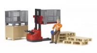 Bruder Bworld Logistics Set with Man Bruder Bworld Logistics Set with Man