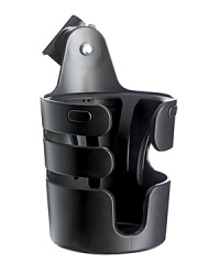 Make both child and parent happy with the universal Bugaboo cup holder. It features a cutout to accommodate everything from sippy cups to coffee mugs. Make both child and parent happy with the universal Bugaboo cup holder. It features a cutout to accommodate everything from sippy cups to coffee mugs.