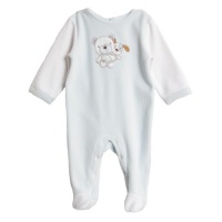 ABSORBA Baby-Boys Newborn Velour Footie ABSORBA Baby-Boys Newborn Velour Footie