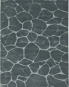 Couristan 8091/2045 Impressions Flagstone/Grey/Silver 4-Feet by 6-Feet Rug