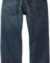 Levi's Boys 8-20 550 Relaxed Fit Jean , CLEAN CROSSHATCH, 12 Regular