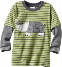 Mulberribush Boys 2-7 Rhino Applique Shirt, Leaf, 2T Mulberribush Boys 2-7 Rhino Applique Shirt, Leaf, 2T