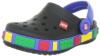 Crocs Crocband Lego Clog (Toddler/Little Kid),Black/Sea Blue,12-13 M US Little Kid