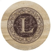 Natural Sandstone Trivet Monogram L Natural Sandstone Trivet Monogram L