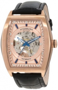 Stuhrling Original Men's 182C.334514 Leisure Millennia Visionaire Automatic Skeleton Rose Tone Dial Watch Set Stuhrling Original Men's 182C.334514 Leisure Millennia Visionaire Automatic Skeleton Rose Tone Dial Watch Set