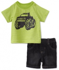 Kids Headquarters Baby-Boys Newborn Truck Short Set, Green, 3-6 Months Kids Headquarters Baby-Boys Newborn Truck Short Set, Green, 3-6 Months