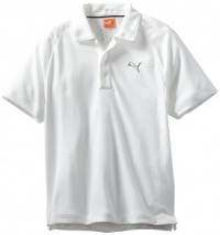 Puma Golf NA Boy's Solid Tech Polo Tee, White, Medium Puma Golf NA Boy's Solid Tech Polo Tee, White, Medium