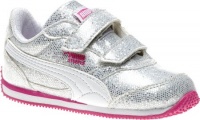 Puma Steeple Glitz Sneaker (Toddler/Little Kid/Big Kid),Grey/White/Rose Violet,11 M US Little Kid Puma Steeple Glitz Sneaker (Toddler/Little Kid/Big Kid),Grey/White/Rose Violet,11 M US Little Kid
