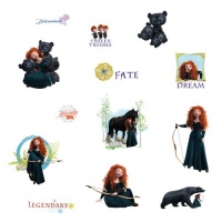 RoomMates RMK1936SCS Disney Brave Peel and Stick Wall Decals RoomMates RMK1936SCS Disney Brave Peel and Stick Wall Decals