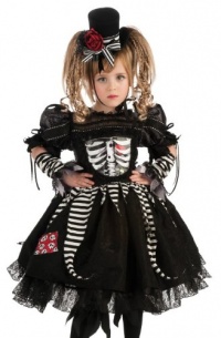 Rubies Toddler Girls Day of the Dead Skeleton Halloween Costume Dress Rubies Toddler Girls Day of the Dead Skeleton Halloween Costume Dress