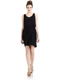 THE LOOKSilk overlayScoopneckSleevelessDraped bodiceElastic, gathered waistSelf-tie beltDraped skirtTulip hemTHE FITAbout 34 from shoulder to hemTHE MATERIALRayon/polyurethaneContrast: silkFully linedCARE & ORIGINDry cleanImportedModel shown is 5'10 (177cm) wearing US size 4. THE LOOKSilk overlayScoopneckSleevelessDraped bodiceElastic, gathered waistSelf-tie beltDraped skirtTulip hemTHE FITAbout 34 from shoulder to hemTHE MATERIALRayon/polyurethaneContrast: silkFully linedCARE & ORIGINDry cleanImportedModel shown is 5'10 (177cm) wearing US size 4.