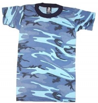 T-Shirt - Kids, Sky Blue Camo, Large by Rothco T-Shirt - Kids, Sky Blue Camo, Large by Rothco