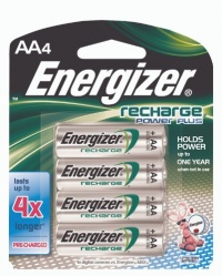 Energizer New Recharge Batteries, AA, 4-Count Energizer New Recharge Batteries, AA, 4-Count
