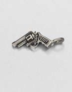 This sterling silver charm highlights impeccable craftsmanship and attention to detail and fine rhodium plating for extra shine and definition.Sterling silverAbout .47 x 1.36Made in USA