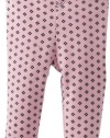 Splendid Littles Baby-girls Newborn Geo-Dot French Terry Legging, Pink Ribbon, 12-18 Months