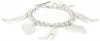 Nine West Silver-Tone Plated Shoe and Handbag Charm Bracelet