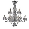 This stunning assortment of crystal chandeliers by Waterford feature three of the company's most treasured patterns-Ardmore, Lismore and Cranmore-accented by sparkling crystal droplets and strands to create a dramatic diffusion of light and color.