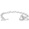 3D Hershey'S Kiss Charm Bracelet Sterling Silver 14.00X12.00 mm 3D Hershey'S Kiss Charm Bracelet