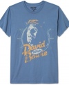 Jazzin' for Blue Jeans: A album-themed tee from Riff T-Shirt with a vintage-effect graphic showing David Bowie during his Eighties heyday.