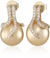 TARA Pearls Oscar Collection Gold South Sea 12x13mm Pearl Earrings