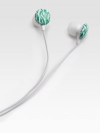 Listen to your favorite tunes in iconic DVF style.Interchangeable ear tipsNoise isolatingSuper bassCord, about 51 longImported