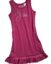 GUESS Kids Girls Big Girls Dress with Rhinestones & L, VIOLET (10/12)