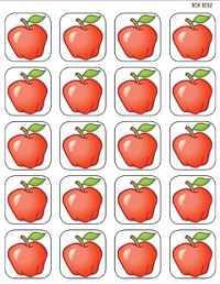 Teacher Created Resources Apples Stickers, Multi Color (1252) Teacher Created Resources Apples Stickers, Multi Color (1252)