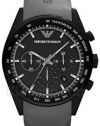 Emporio Armani Men's Sportivo AR5978 Grey Rubber Quartz Watch with Black Dial