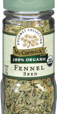 McCormick Gourmet Collection 100-Percent Organic Fennel Seed, 1-Ounce